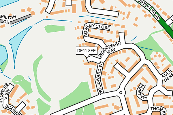 DE11 8FE map - OS OpenMap – Local (Ordnance Survey)