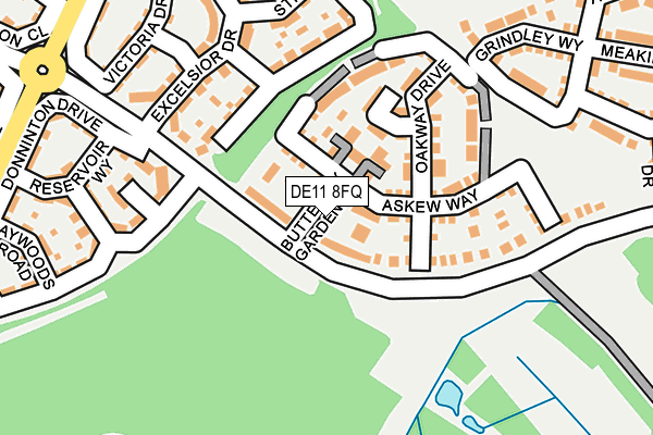DE11 8FQ map - OS OpenMap – Local (Ordnance Survey)