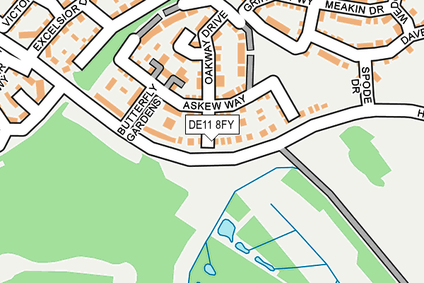 DE11 8FY map - OS OpenMap – Local (Ordnance Survey)