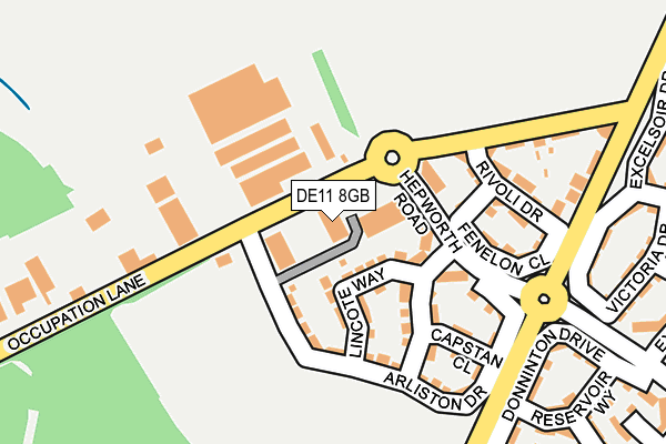 DE11 8GB map - OS OpenMap – Local (Ordnance Survey)