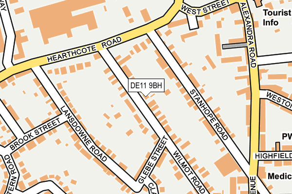 DE11 9BH map - OS OpenMap – Local (Ordnance Survey)