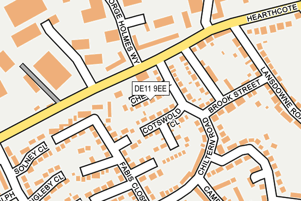 DE11 9EE map - OS OpenMap – Local (Ordnance Survey)