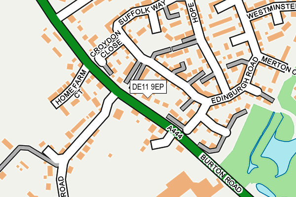 DE11 9EP map - OS OpenMap – Local (Ordnance Survey)
