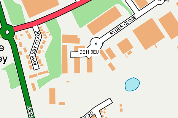 DE11 9EU map - OS OpenMap – Local (Ordnance Survey)
