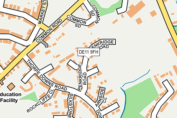 DE11 9FH map - OS OpenMap – Local (Ordnance Survey)