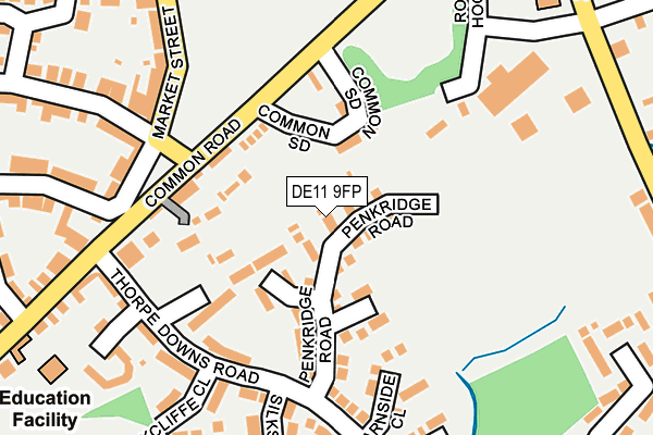 DE11 9FP map - OS OpenMap – Local (Ordnance Survey)