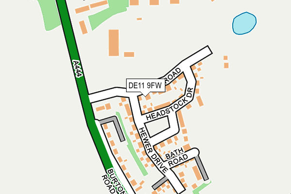 DE11 9FW map - OS OpenMap – Local (Ordnance Survey)