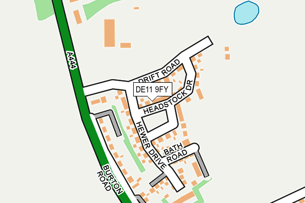 DE11 9FY map - OS OpenMap – Local (Ordnance Survey)