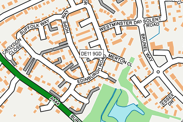 DE11 9GD map - OS OpenMap – Local (Ordnance Survey)