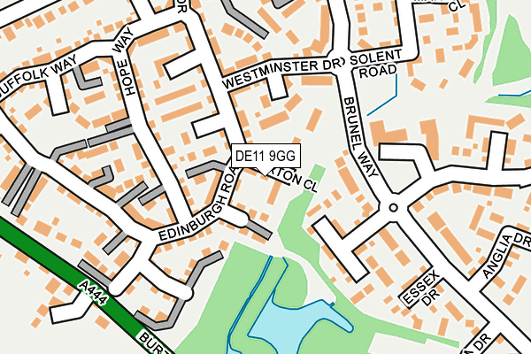 DE11 9GG map - OS OpenMap – Local (Ordnance Survey)