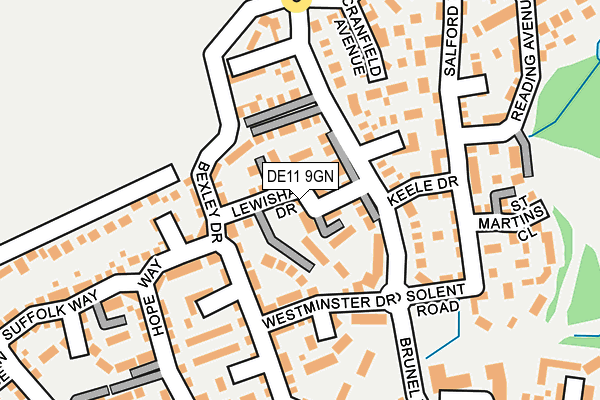 DE11 9GN map - OS OpenMap – Local (Ordnance Survey)