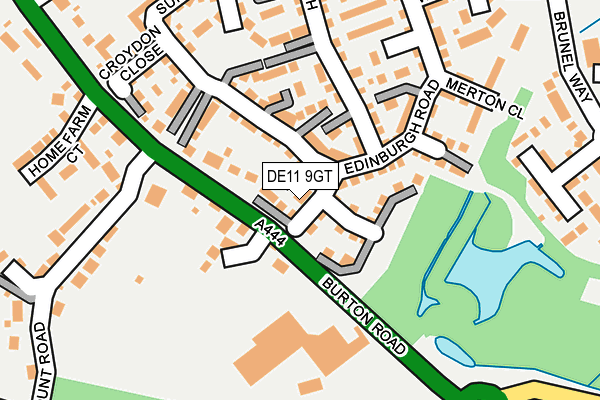 DE11 9GT map - OS OpenMap – Local (Ordnance Survey)