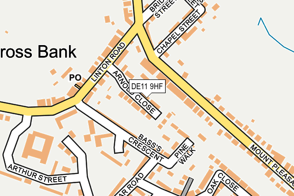 DE11 9HF map - OS OpenMap – Local (Ordnance Survey)
