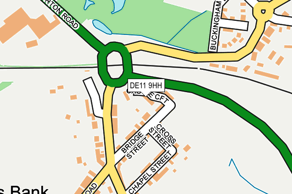 DE11 9HH map - OS OpenMap – Local (Ordnance Survey)
