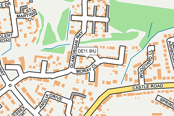 DE11 9HJ map - OS OpenMap – Local (Ordnance Survey)