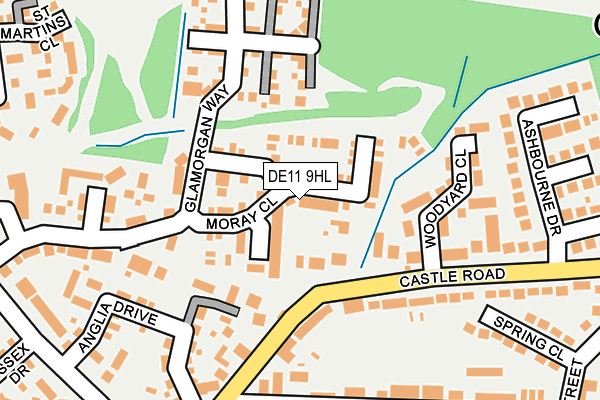 DE11 9HL map - OS OpenMap – Local (Ordnance Survey)