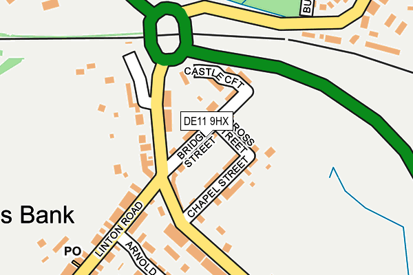 DE11 9HX map - OS OpenMap – Local (Ordnance Survey)