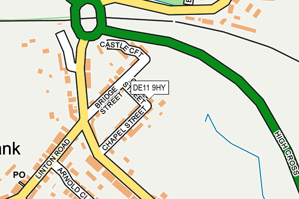 DE11 9HY map - OS OpenMap – Local (Ordnance Survey)
