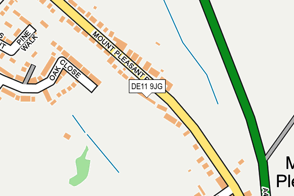 DE11 9JG map - OS OpenMap – Local (Ordnance Survey)