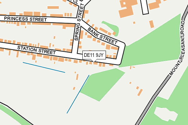 DE11 9JY map - OS OpenMap – Local (Ordnance Survey)