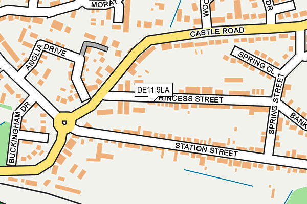 DE11 9LA map - OS OpenMap – Local (Ordnance Survey)