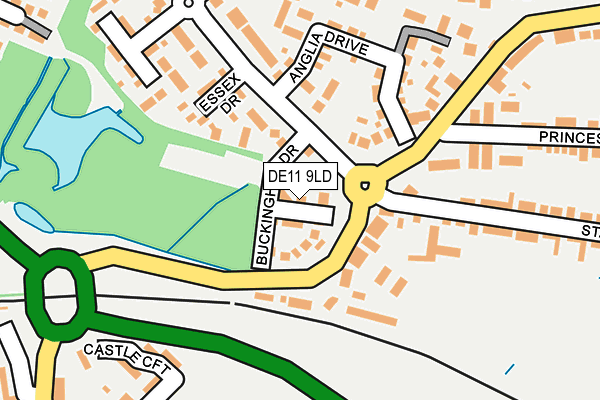 DE11 9LD map - OS OpenMap – Local (Ordnance Survey)