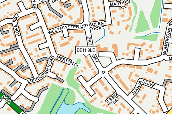 DE11 9LE map - OS OpenMap – Local (Ordnance Survey)