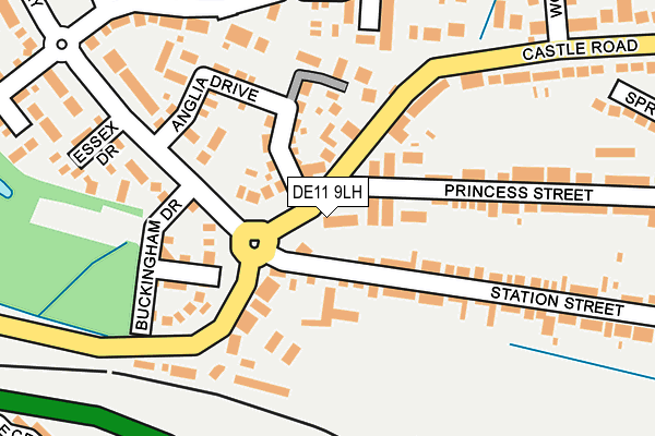 DE11 9LH map - OS OpenMap – Local (Ordnance Survey)