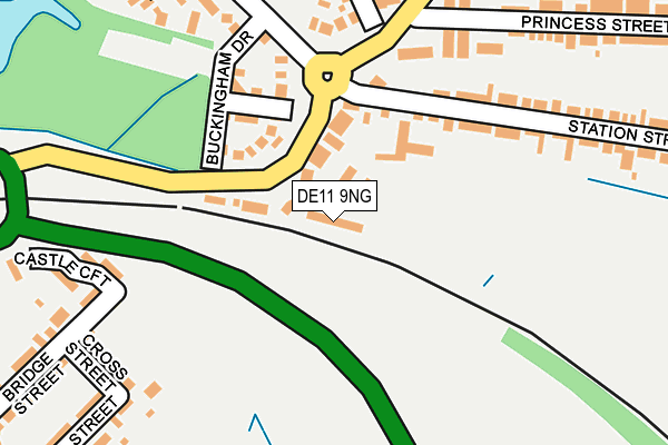DE11 9NG map - OS OpenMap – Local (Ordnance Survey)