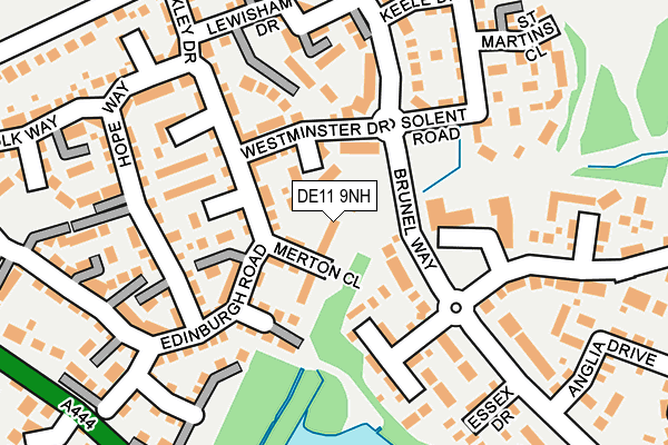 DE11 9NH map - OS OpenMap – Local (Ordnance Survey)