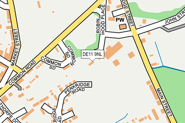 DE11 9NL map - OS OpenMap – Local (Ordnance Survey)