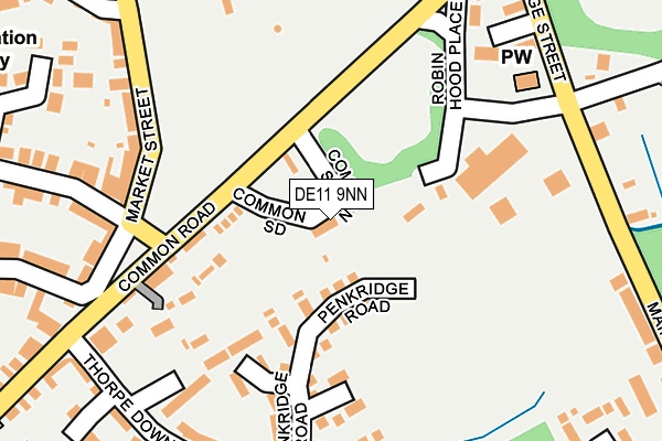 DE11 9NN map - OS OpenMap – Local (Ordnance Survey)