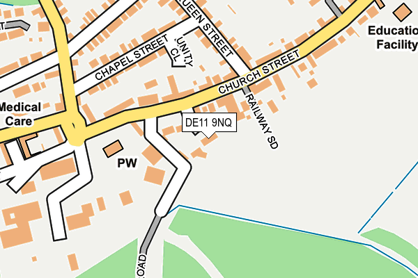 DE11 9NQ map - OS OpenMap – Local (Ordnance Survey)