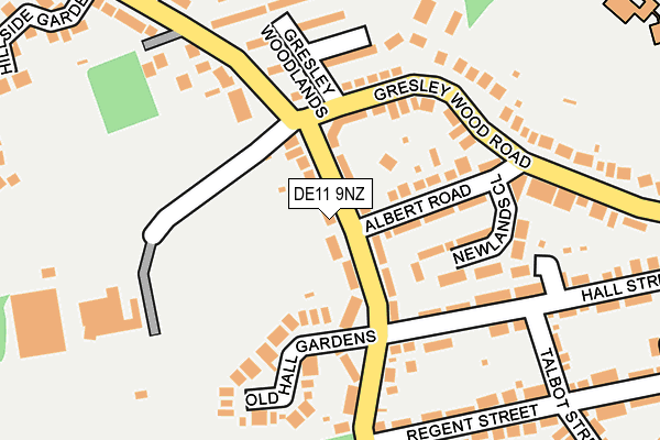 DE11 9NZ map - OS OpenMap – Local (Ordnance Survey)