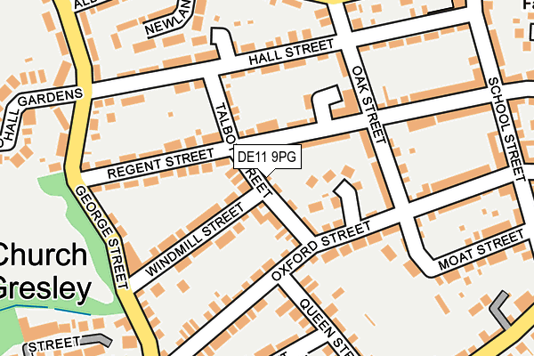 DE11 9PG map - OS OpenMap – Local (Ordnance Survey)
