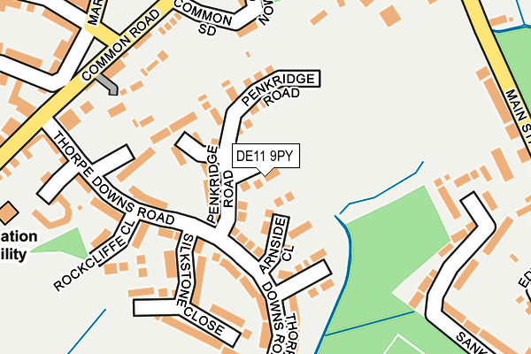 DE11 9PY map - OS OpenMap – Local (Ordnance Survey)