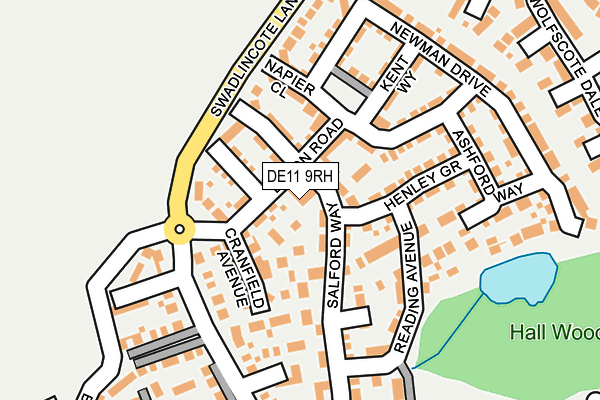 DE11 9RH map - OS OpenMap – Local (Ordnance Survey)