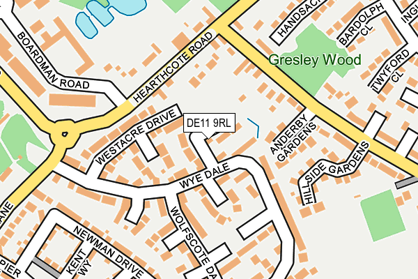 DE11 9RL map - OS OpenMap – Local (Ordnance Survey)