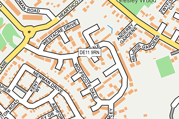 DE11 9RN map - OS OpenMap – Local (Ordnance Survey)