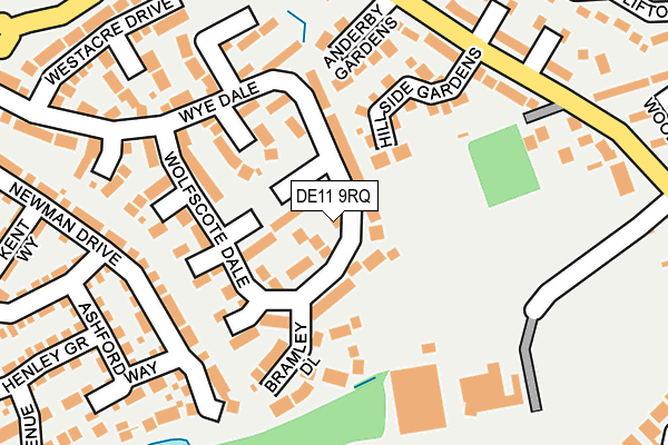 DE11 9RQ map - OS OpenMap – Local (Ordnance Survey)