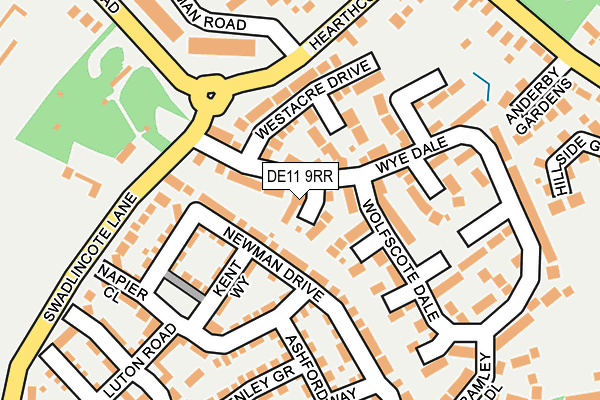 DE11 9RR map - OS OpenMap – Local (Ordnance Survey)