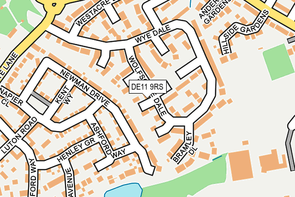 DE11 9RS map - OS OpenMap – Local (Ordnance Survey)