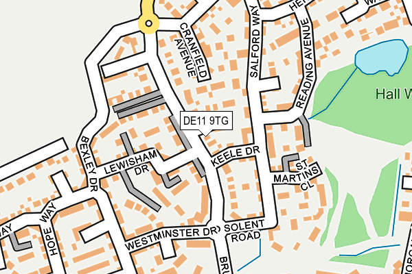 DE11 9TG map - OS OpenMap – Local (Ordnance Survey)