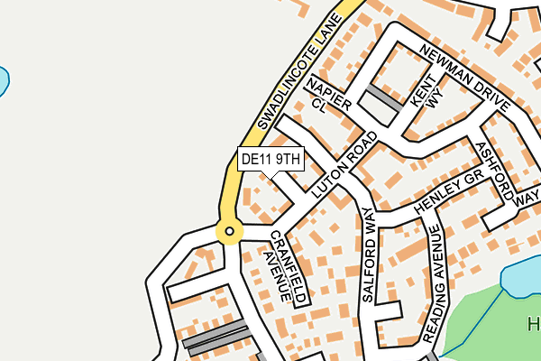 DE11 9TH map - OS OpenMap – Local (Ordnance Survey)