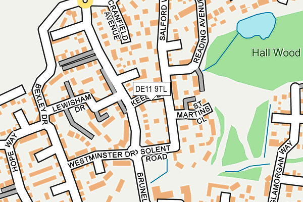 DE11 9TL map - OS OpenMap – Local (Ordnance Survey)