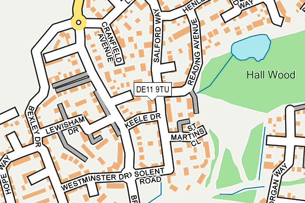 DE11 9TU map - OS OpenMap – Local (Ordnance Survey)