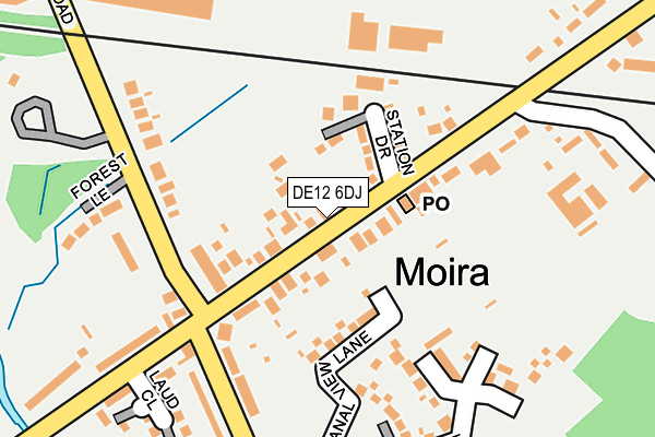 Map of MOIRA PO LIMITED at local scale