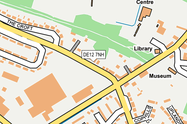DE12 7NH map - OS OpenMap – Local (Ordnance Survey)