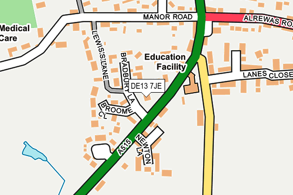 Map of LEO FINANCIAL LIMITED at local scale