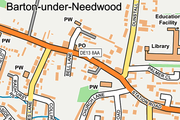 Map of NEWBARTON LTD at local scale
